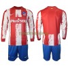 Original Trikotsatz Atlético Madrid Heimtrikot 2021-22 Langarm Für Kinder